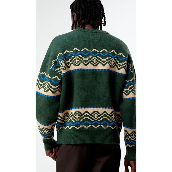 Pacsun Green Fairisle Crew Sweater in Green. Size XL. NWOT - Picture 2 of 8